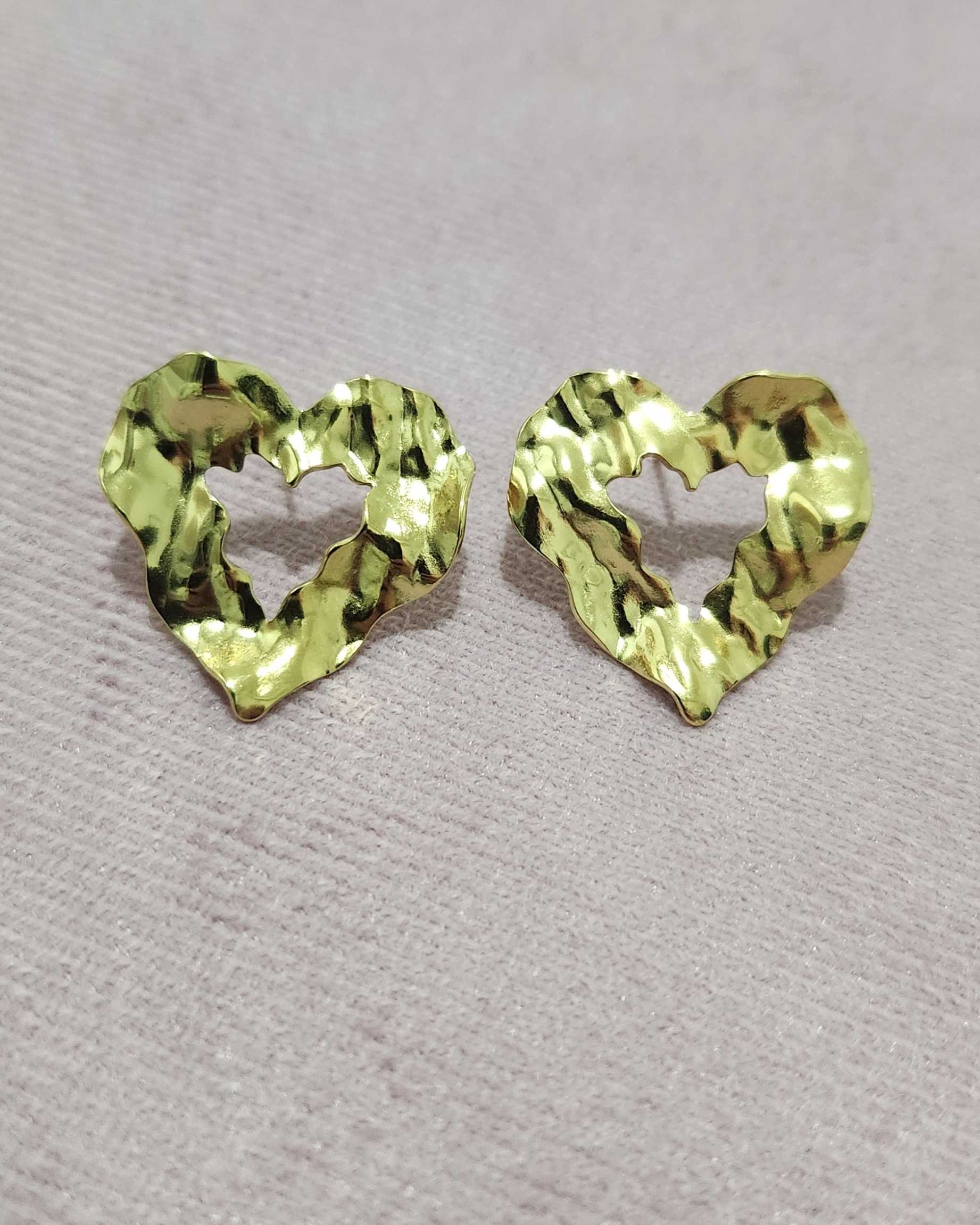 Boucle d'oreille coraçao