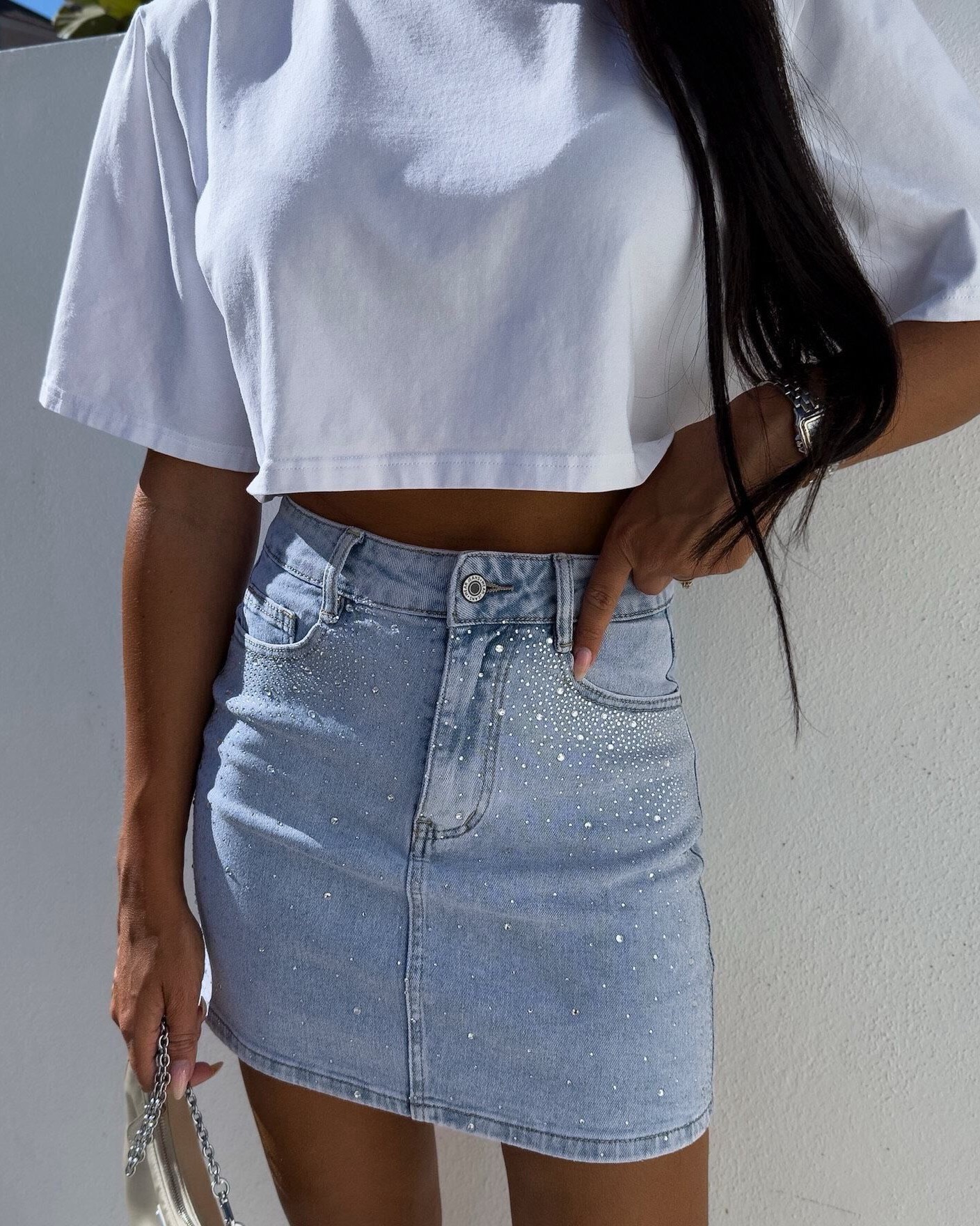 Jupe strass